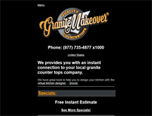 Tablet Screenshot of granitemakeover.com